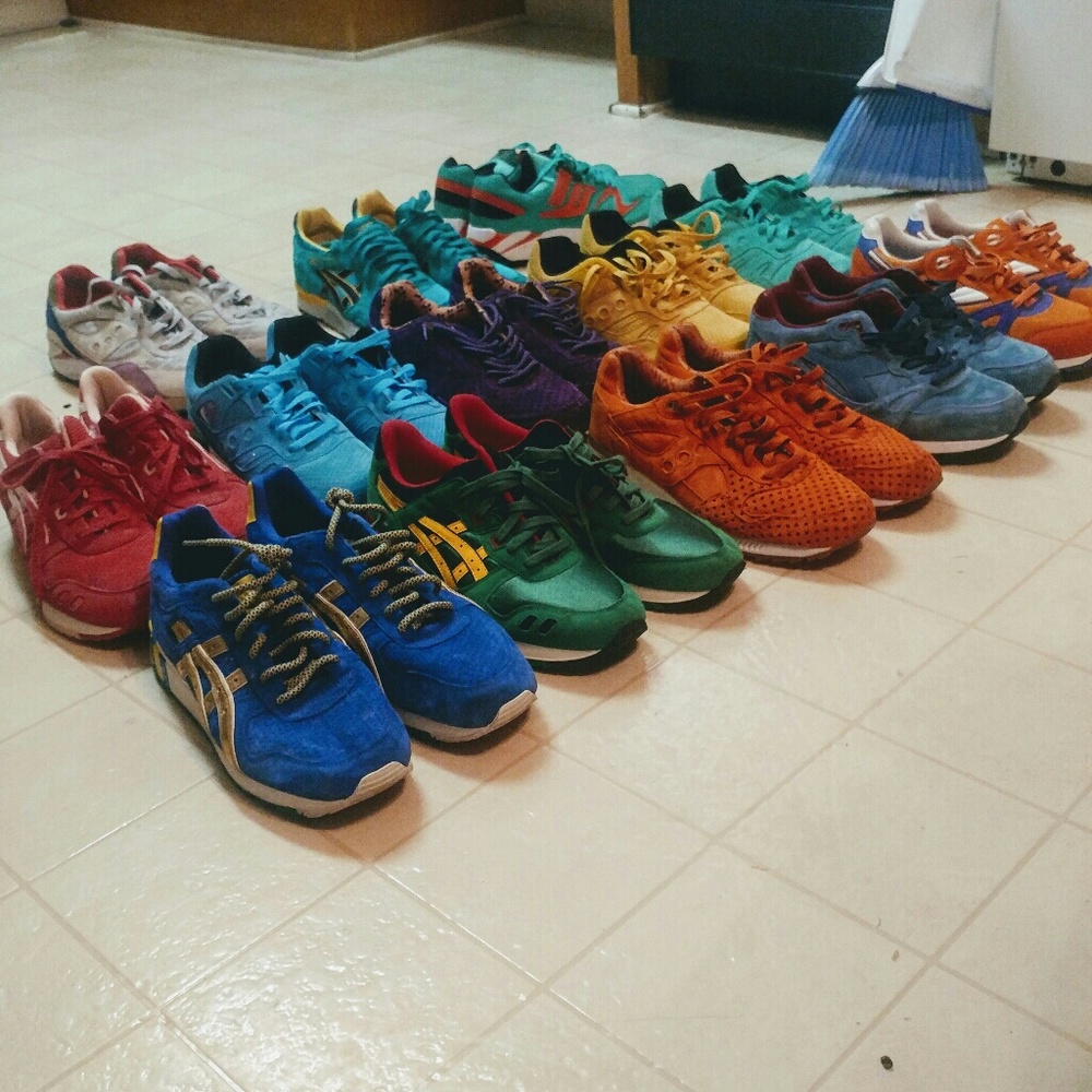 Asics Saucony Diadora Lot Jordan Lebron Nike KD